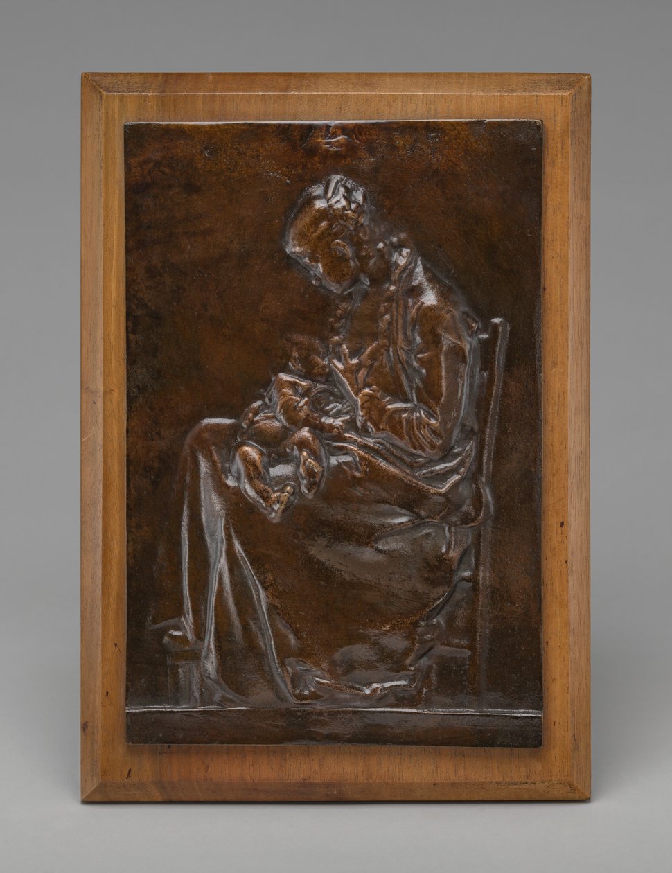Mateřství nebo mladá žena kojící dítě, model 1882. od Alexandre Louis Marie Charpentier