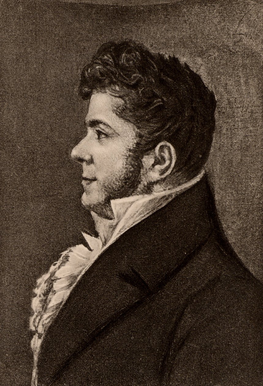 Stendhal, pseudonym Henri Marie Beyle (1783-1842) francouzský spisovatel od Alexandre Marie Longuet