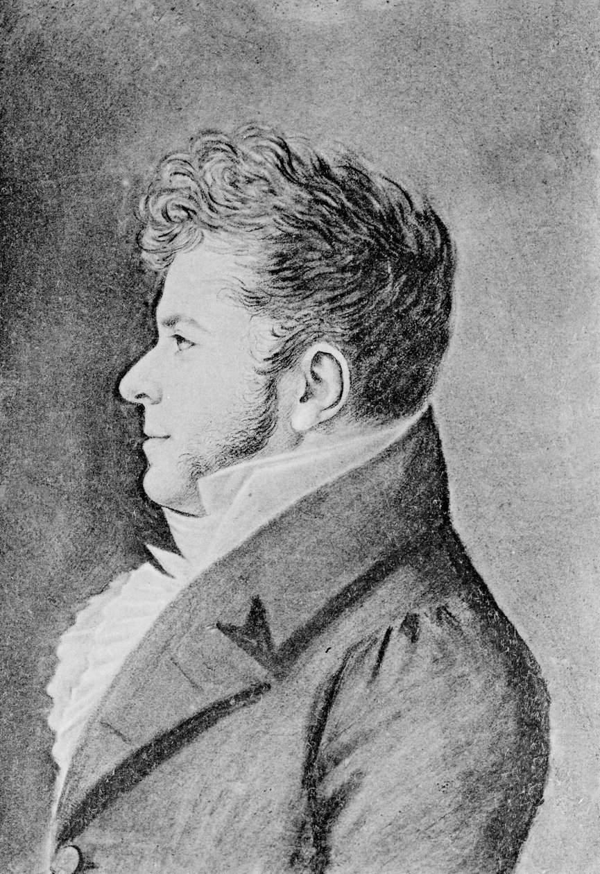 Mladý Stendhal, asi 1815 od Alexandre Marie Longuet