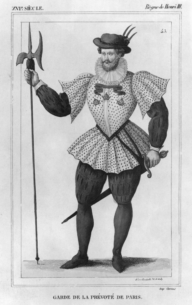 Stráž proboštství Paříže za vlády Jindřicha III. (1574-89) od Alexandre Massard