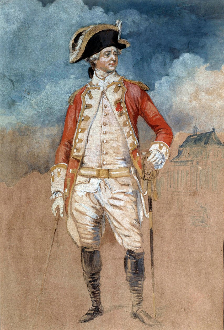 Celovečerní portrét Louise Stanislase Xaviera z Francie, hraběte z Provence (budoucího krále Ludvíka XVIII.) (1755-1824) Akvarel Alexandre Moitte (1750-1828) 18. století Amiens, Musee de Picardie od Alexandre Moitte
