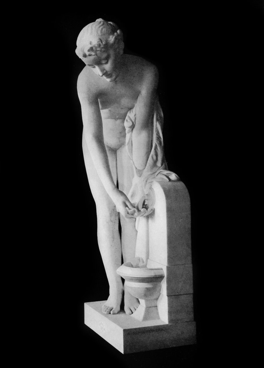 Dívka u fontány, 19. století, 1912. od Alexandre Schoenewerk