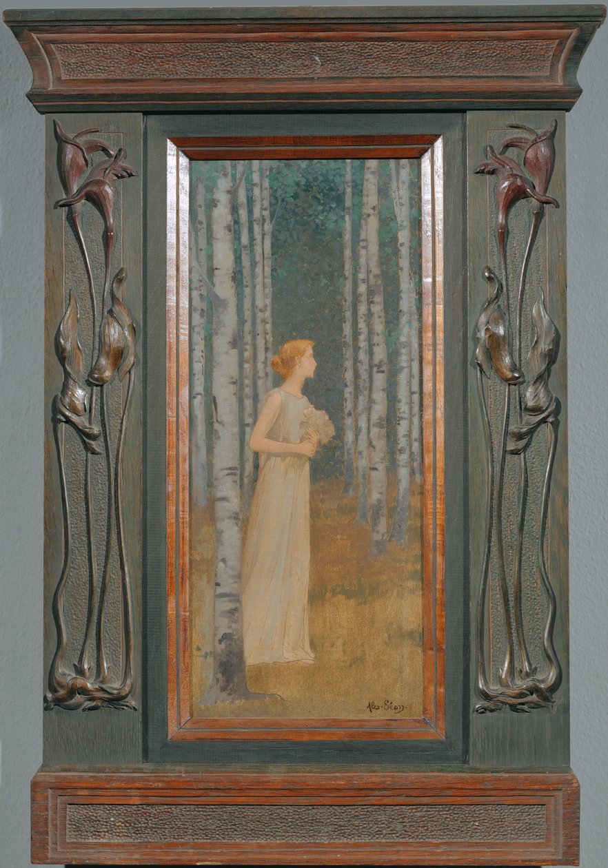 Procházející žena (malba na plátně) od Alexandre Seon