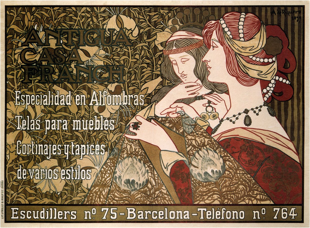 Old Franch House, 1899 od Alexandre de Riquer