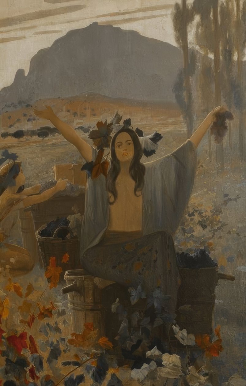 Nástěnné malby, symbolisté. Casa Alegre ze Sagrera, Terrassa. od Alexandre de Riquer