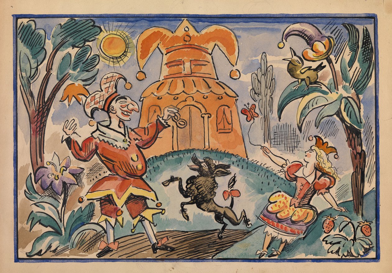 Ilustrace k válce Petruška a Stepka-Rastrepka od Evgeniho Schwartze, 1925 od Alexei Alexandrovich Radakov