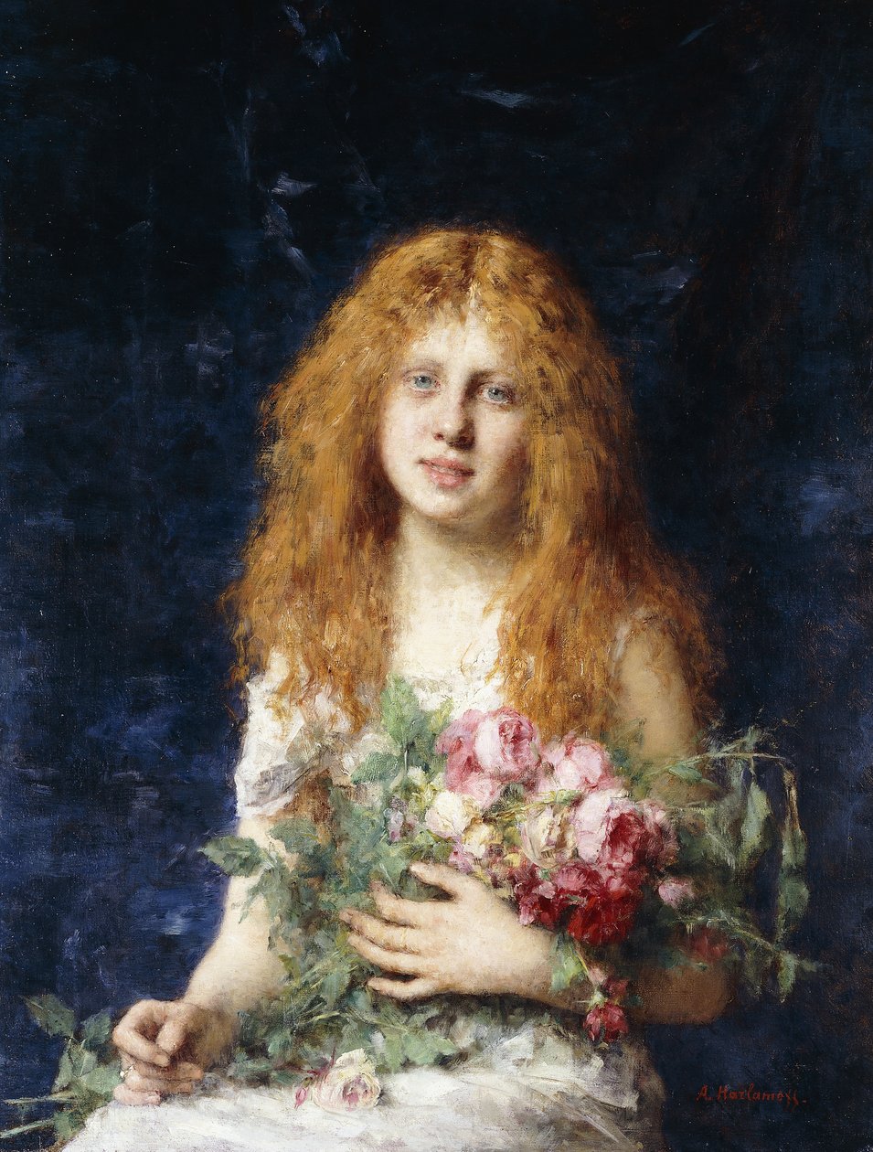 Krásná růže, od Alexei Alexevich Harlamoff