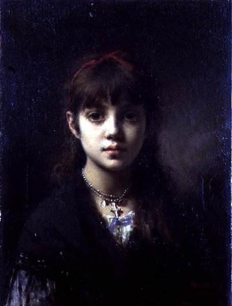 The Artists Daughter, 1884 (viz také 65312) od Alexei Alexevich Harlamoff
