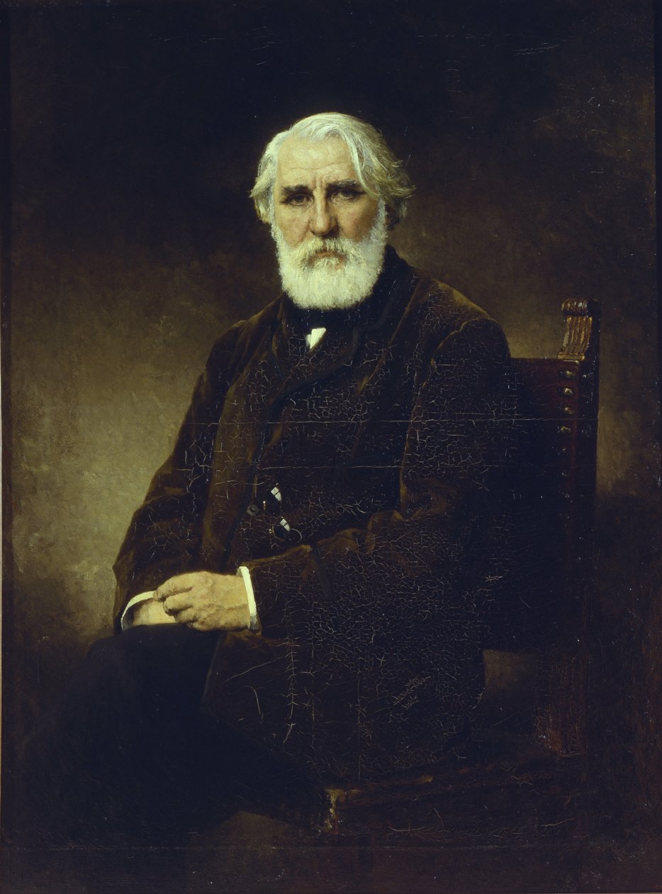 Portrét autora Ivana S. Turgeněva 1818-1883, 1875 od Alexei Alexeyevich Harlamov