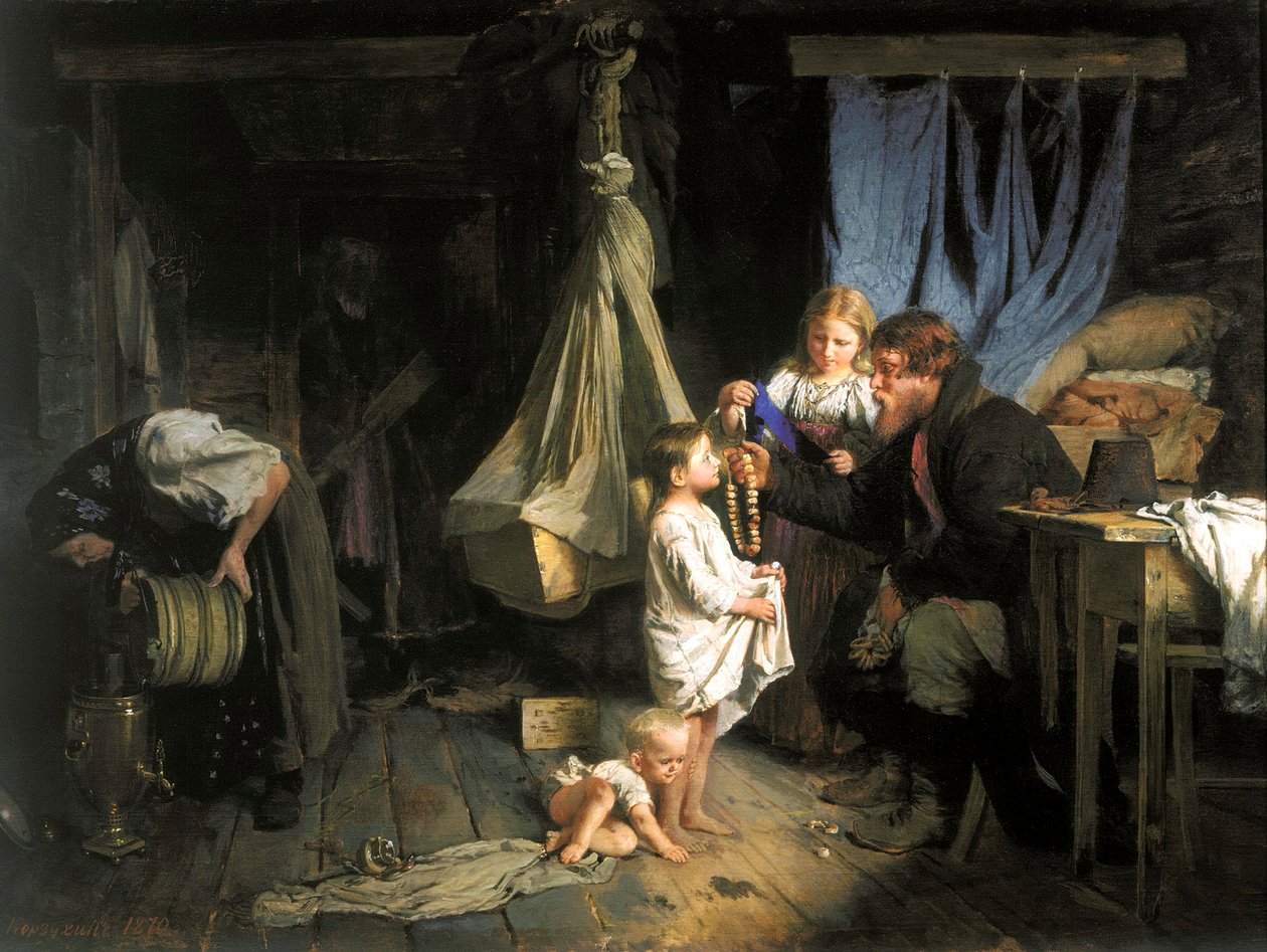„Návrat z města“, 1870. od Alexei Ivanovich Korzukhin