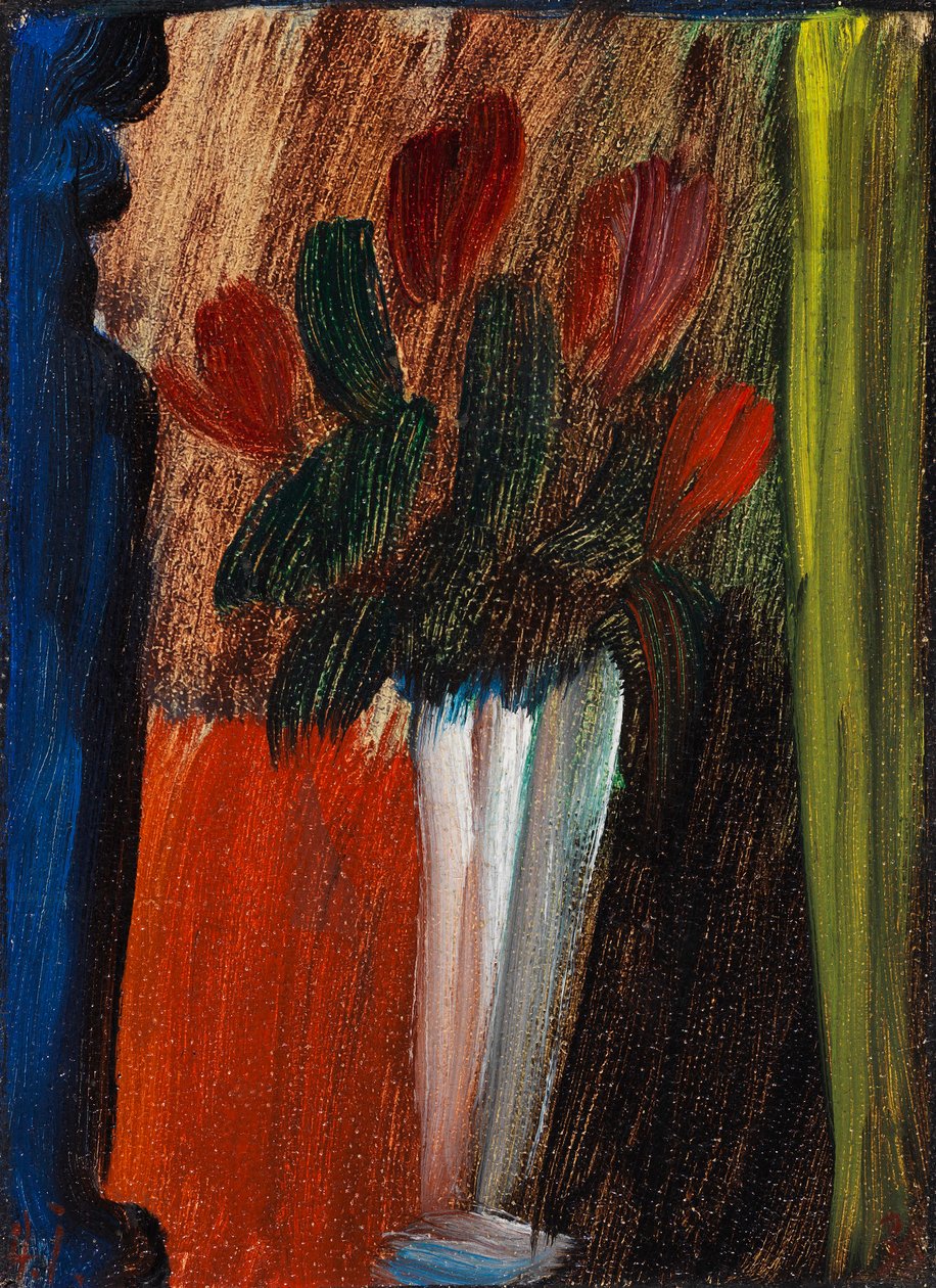 Květiny zátiší v bílé váze, 1936. od Alexei Javlensky von