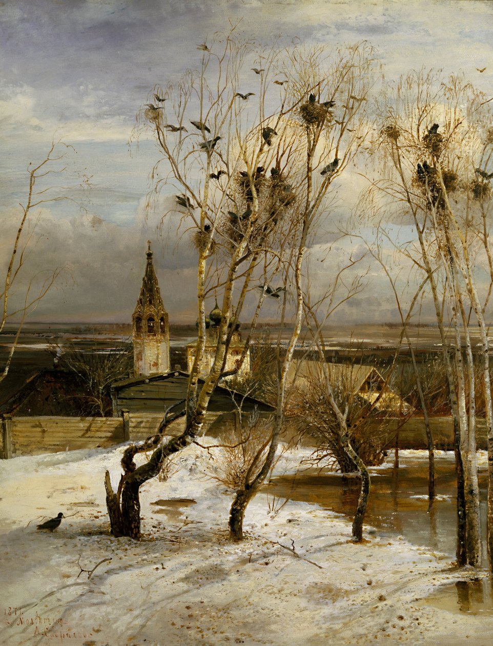 Věže se vrátily od Alexei Kondratievich Savrasov