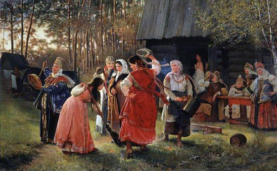 Dívčí párty, 1889 od Alexei Korsuchin