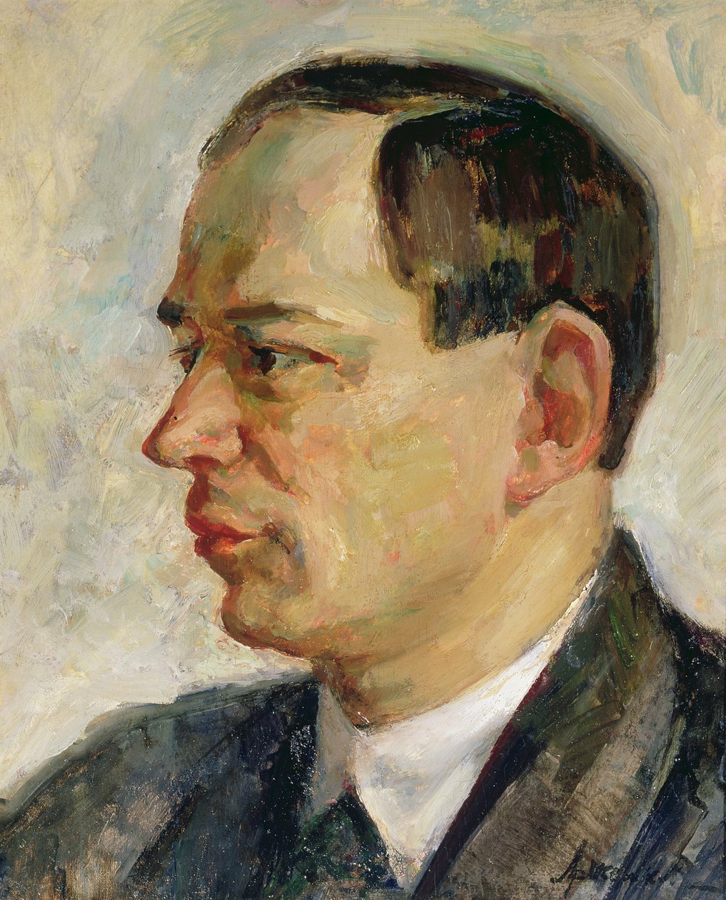 Portrét Vissariona Shebalin (1902-63) 1933 (olej na plátně) od Alexei Nikolayevich Arzhenikov