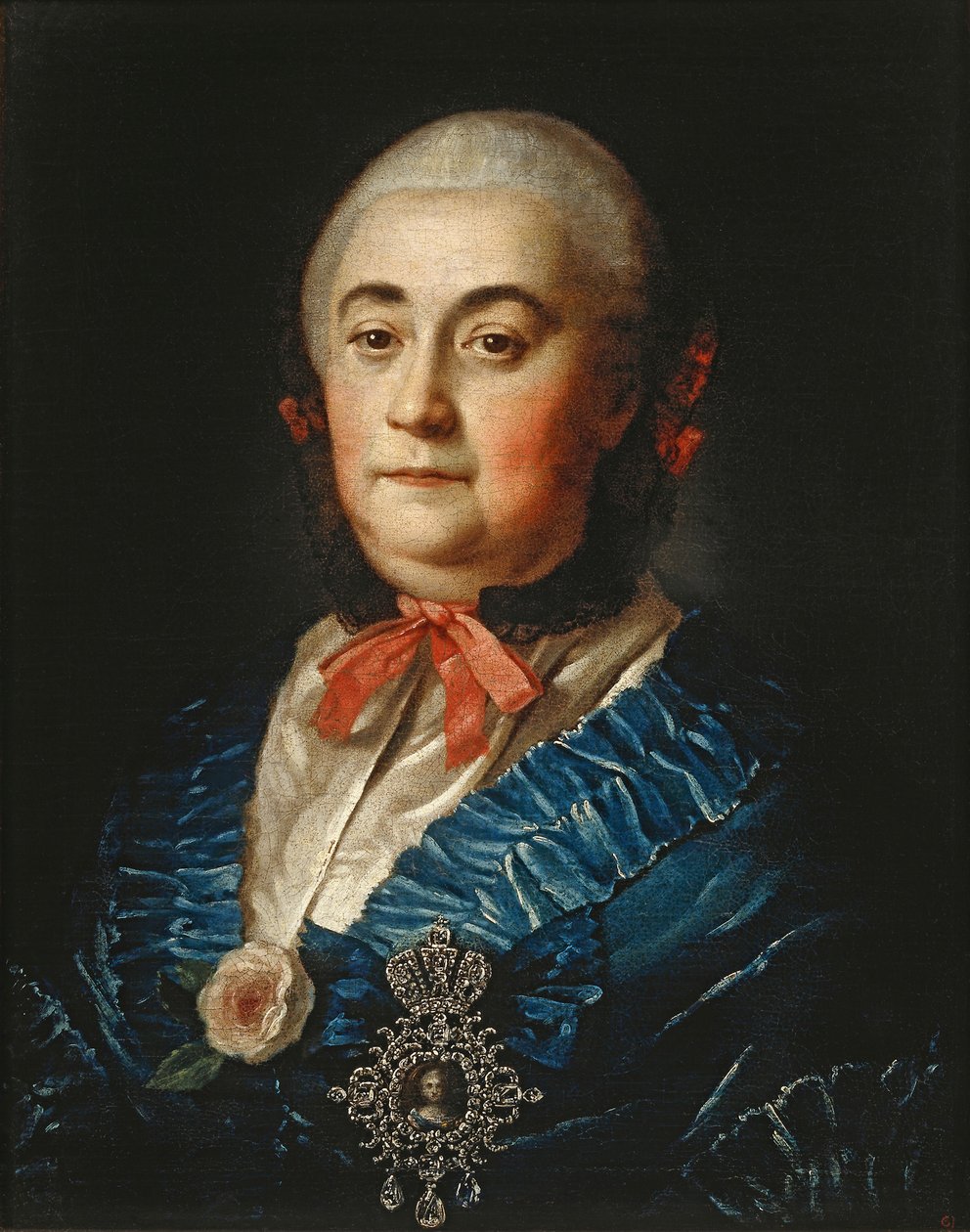 Portrét Anastasie Izmailové 1703-1761, 1759 od Alexei Petrovich Antropov