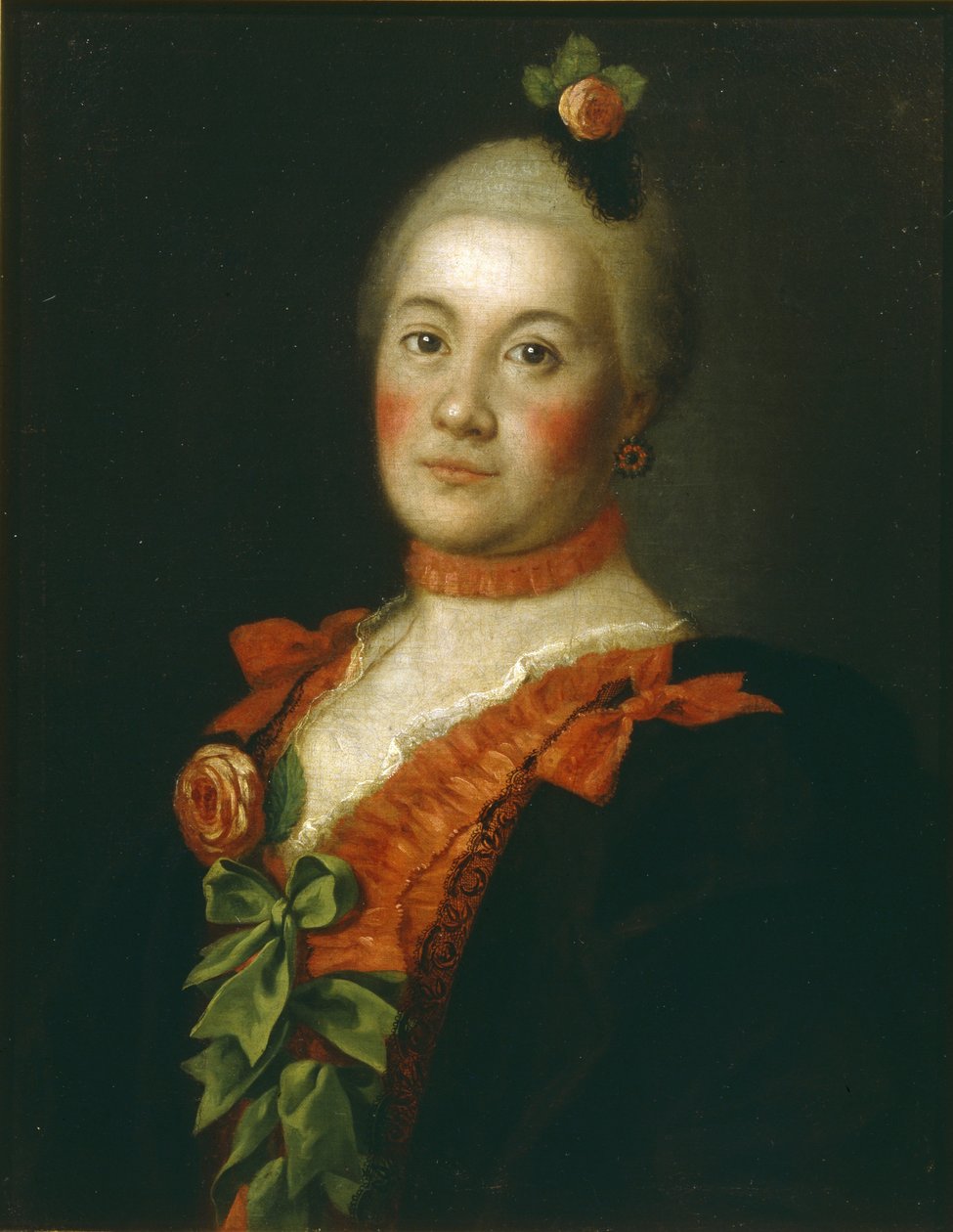 Portrét hraběnky Taťány Alexejevny Trubetské, 1761 od Alexei Petrovich Antropov