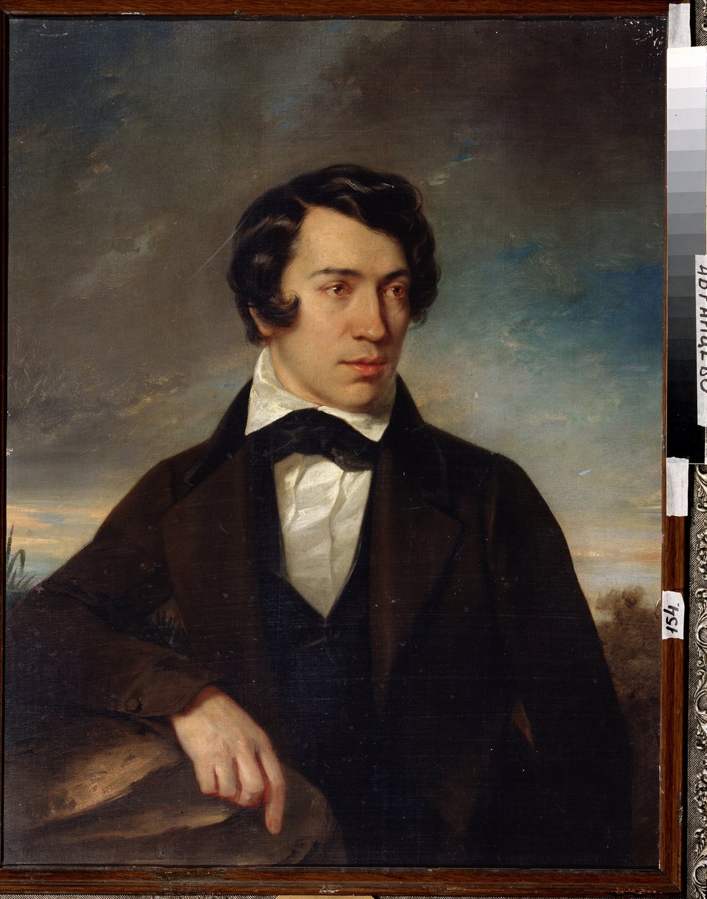 "Autoportrét"" Obraz Alexeje Stěpanoviče Chomjakova (1804-1860) 1842 Státní muzeum Abramcevo Estate, Moskva od Alexei Stepanovich Khomyakov