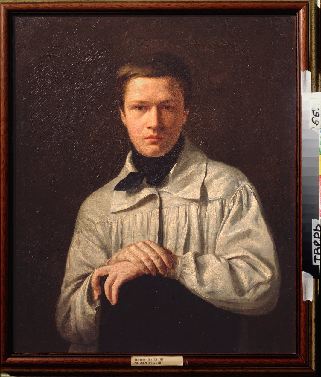 Autoportrét (Autoportrét) - obraz Alexeje Vasiljeviče Tyranova (1808-1859), olej na plátně od Alexei Vasilievich Tyranov