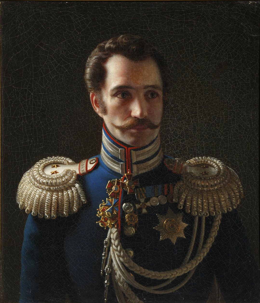 Portrét Leonty Vasilievich Dubelt 1792-1862, náčelník štábu sboru četníků, c. 1843 od Alexei Vasilyevich Tyranov