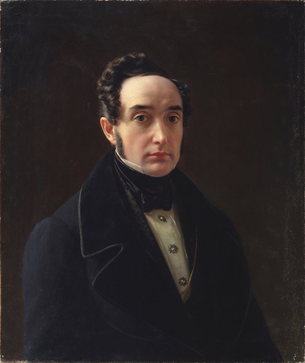 Portrét Vladimíra Ivanoviče Panaeva 1792-1859 od Alexei Vasilyevich Tyranov