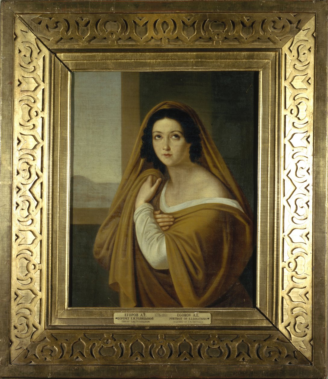 Portrét princezny Jevdokie Avdotya Ivanovna Golitsyna, rozená Izmaylova 1794-1890, 1810 od Alexei Yegorovich Yegorov