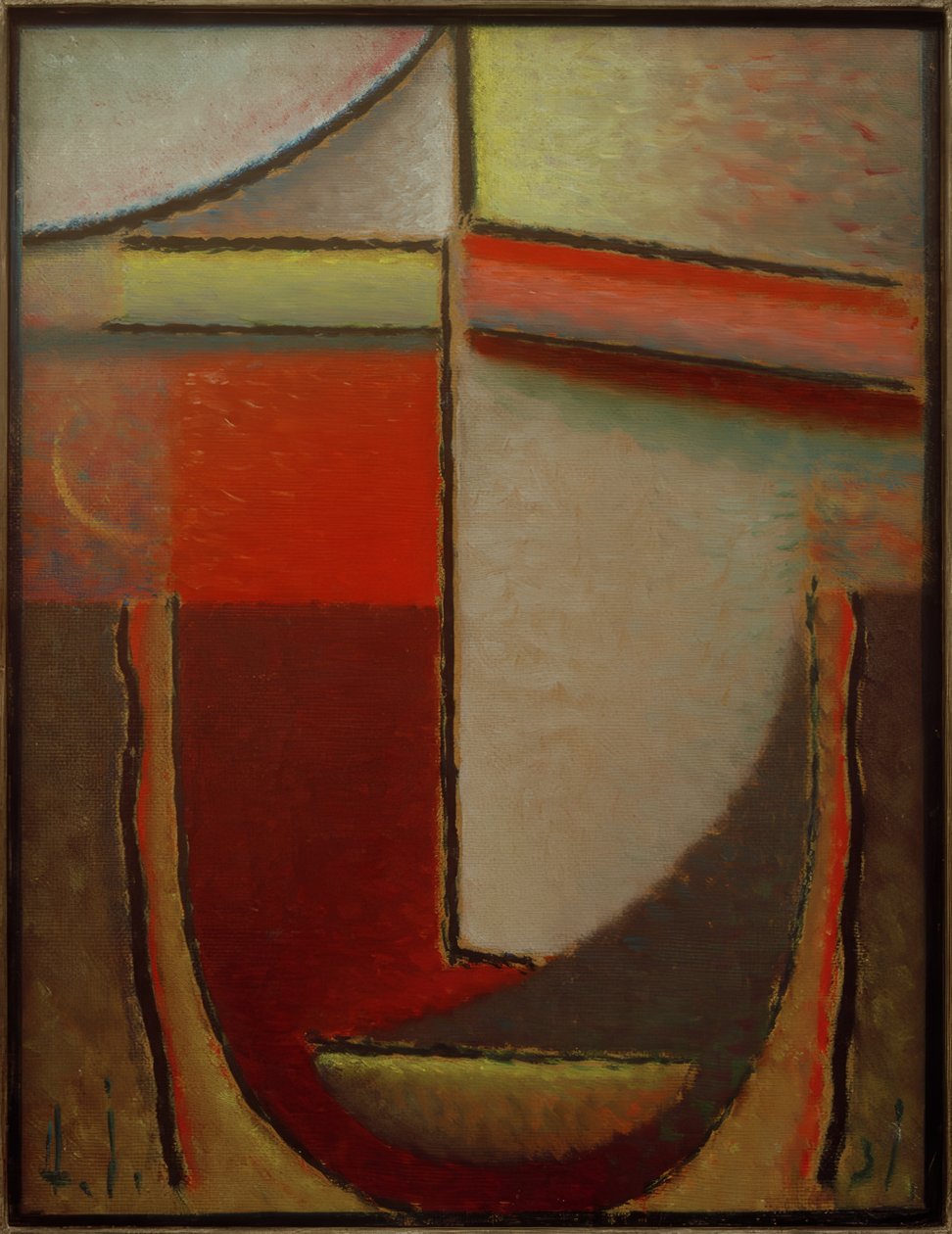 Abstraktní hlava: Večer, 1931 od Alexej von Jawlensky