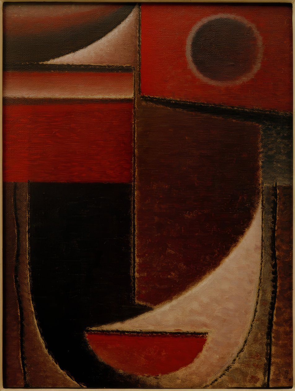 Abstraktní hlava: Červené světlo, 1930 od Alexej von Jawlensky