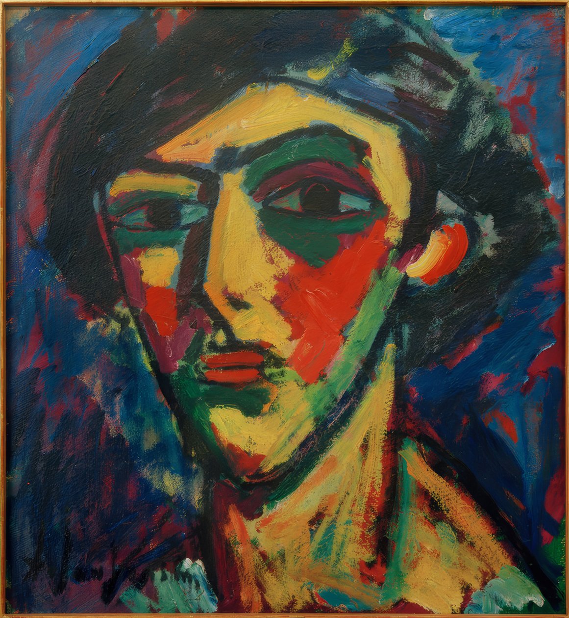 Hlava mladého muže od Alexej von Jawlensky