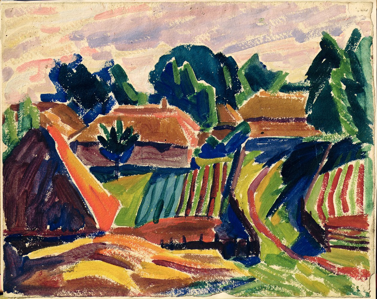 Krajina, 1908-12 od Alexej von Jawlensky
