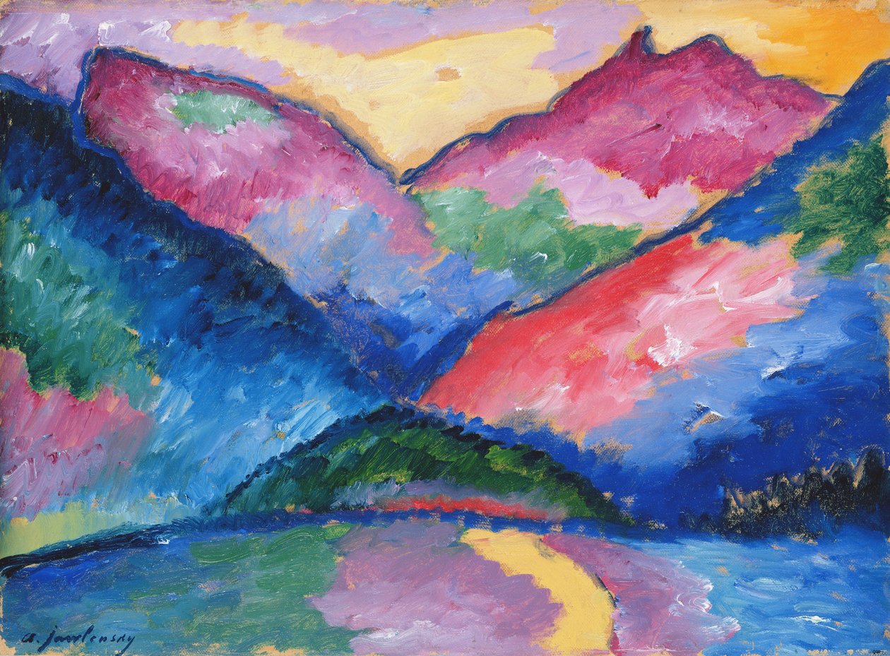 The Oy Valley, 1910 (olej na kartonu) od Alexej von Jawlensky