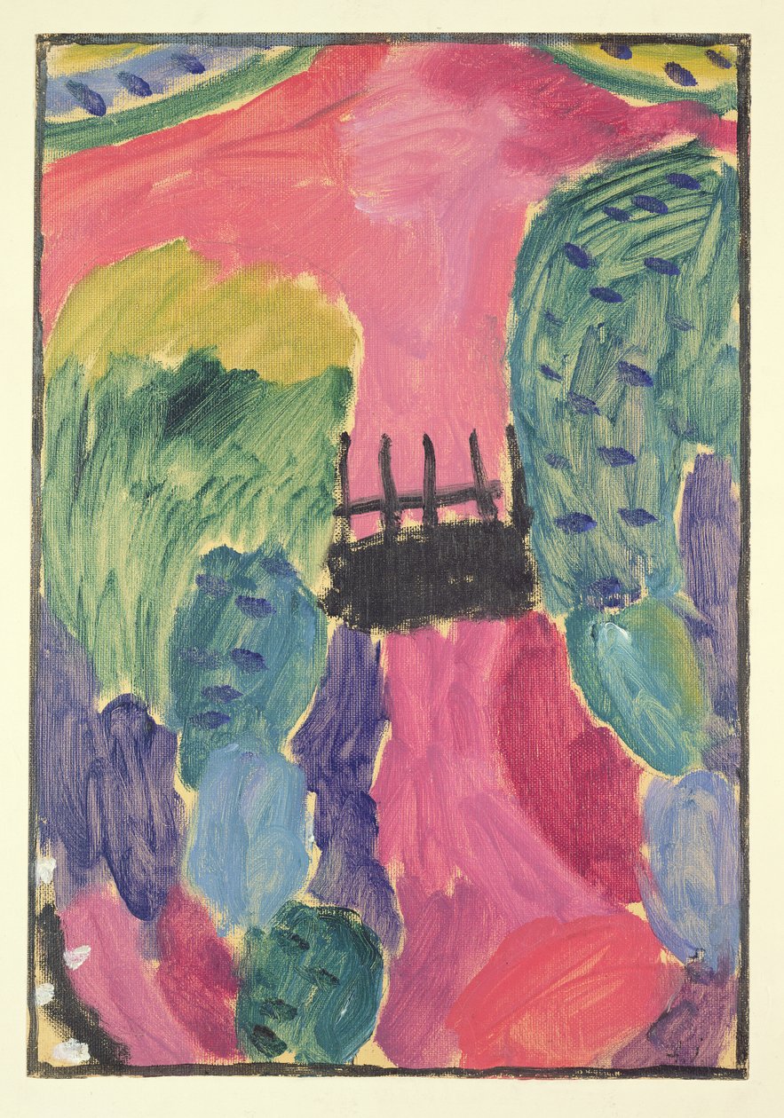 Červená cesta, 1915 od Alexej von Jawlensky