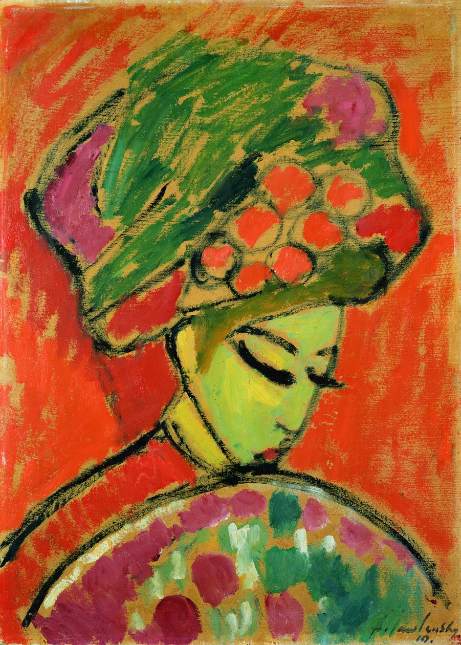 Turban, 1910 od Alexej von Jawlensky
