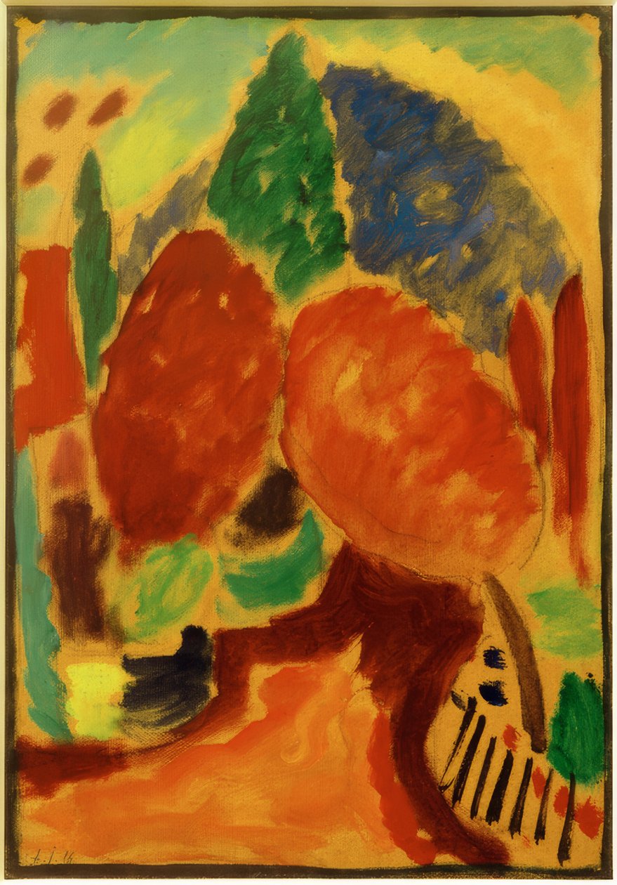 Variace: na oranžovou cestu od Alexej von Jawlensky