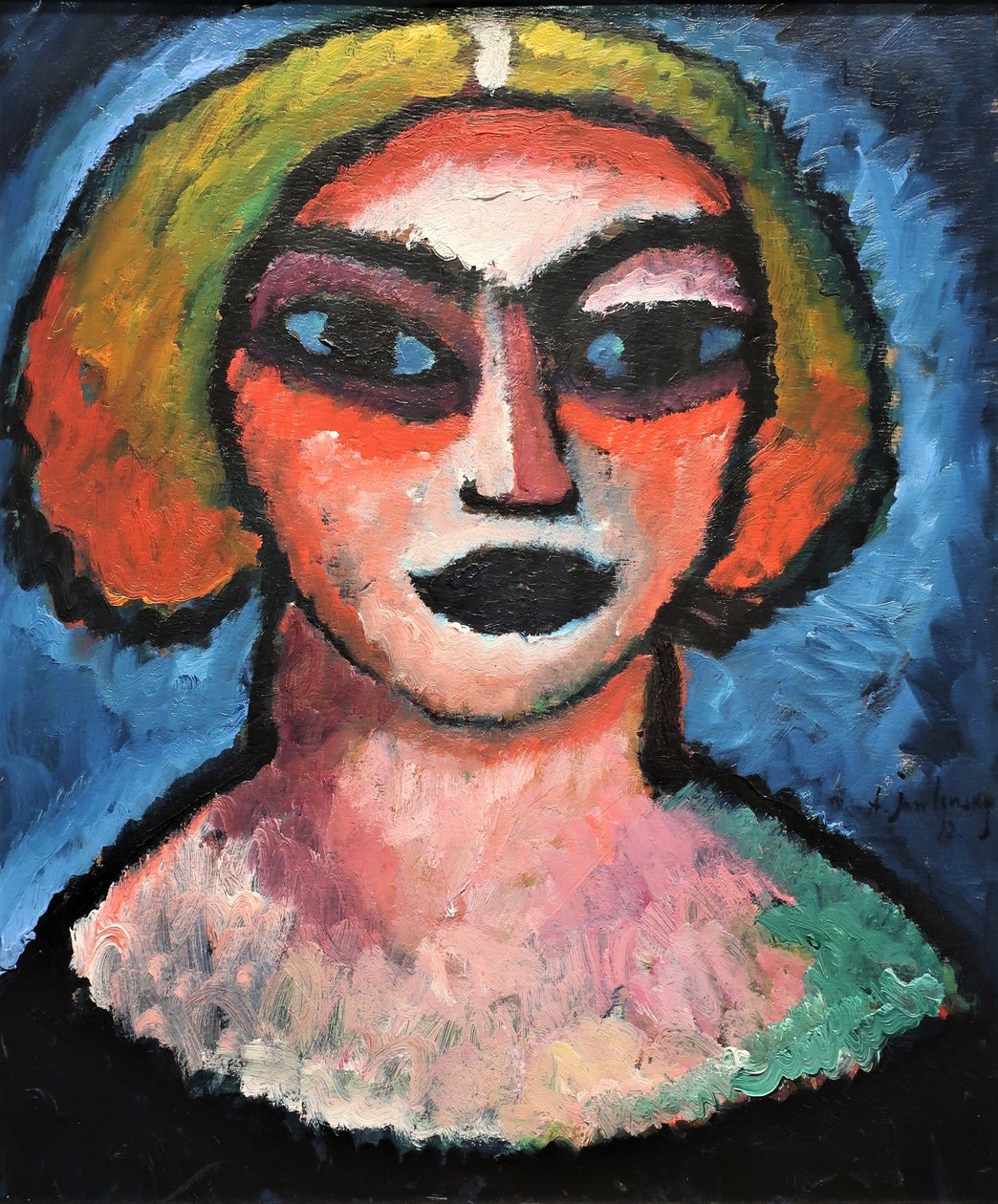 1912 Jawlensky hlava ženy od Alexej von Jawlensky