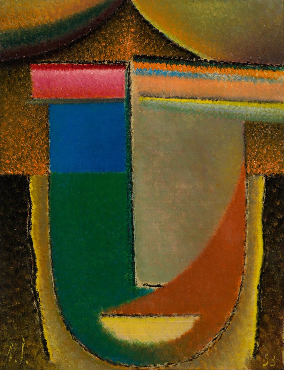 Abstract Head Africa, 1933 od Alexej von Jawlensky