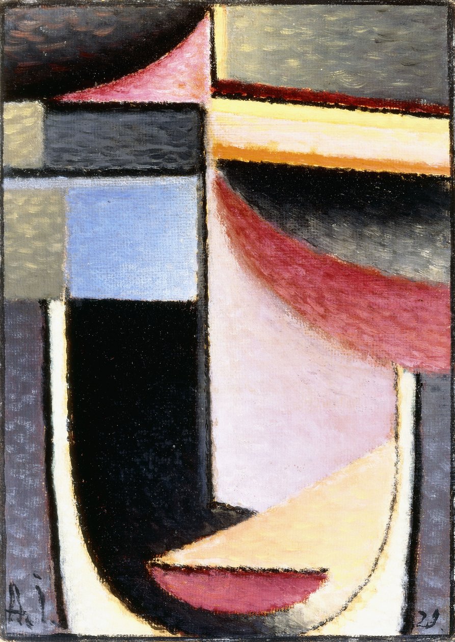 Abstraktní hlava: Kalich prošel kolem mě, 1929 od Alexej von Jawlensky
