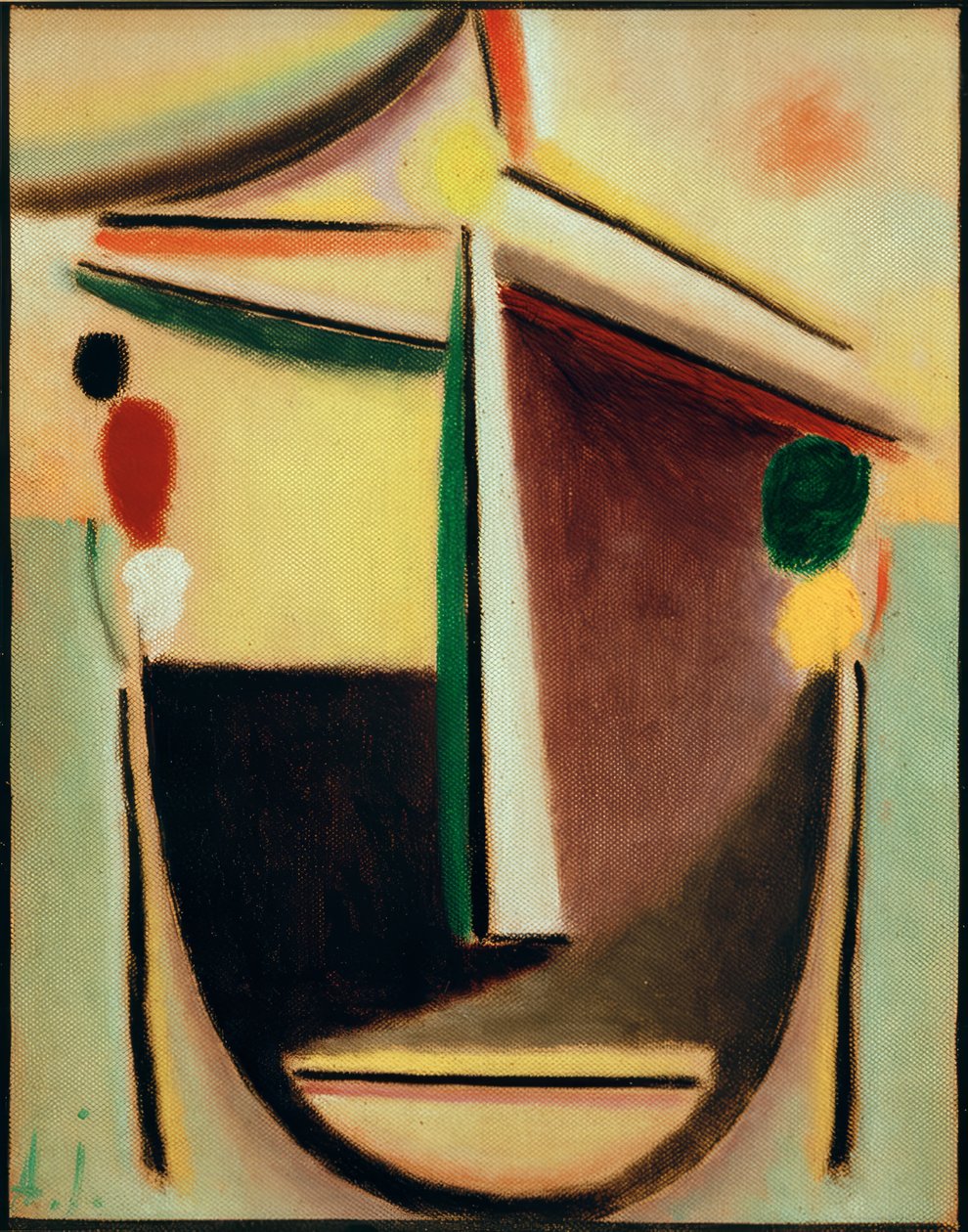 Abstraktní hlava od Alexej von Jawlensky
