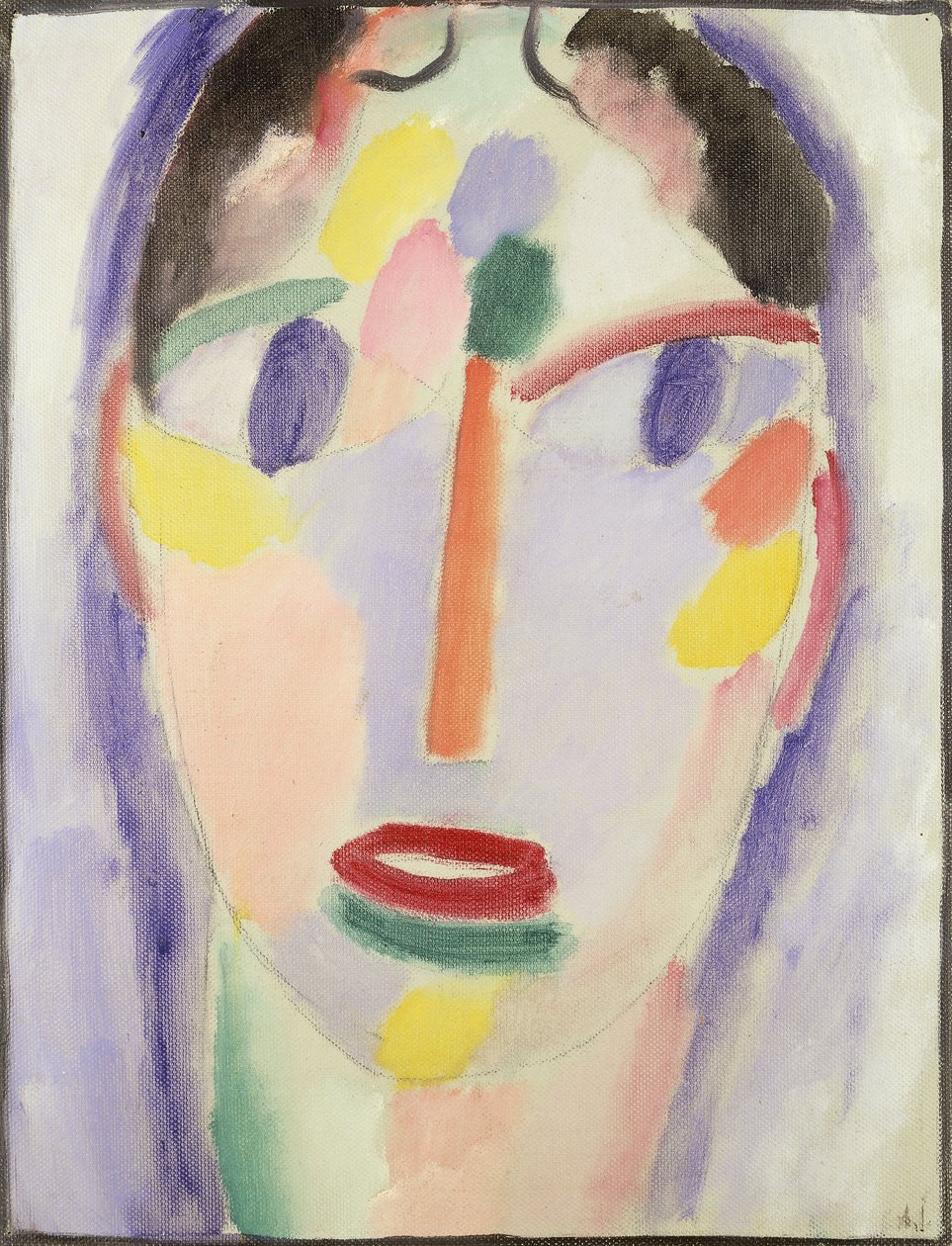 Modrá hlava; Hlava v modrém, 1918 od Alexej von Jawlensky