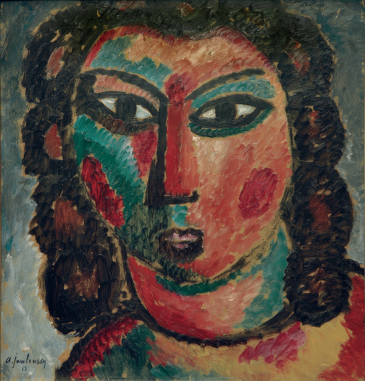 Hnědé kadeře od Alexej von Jawlensky