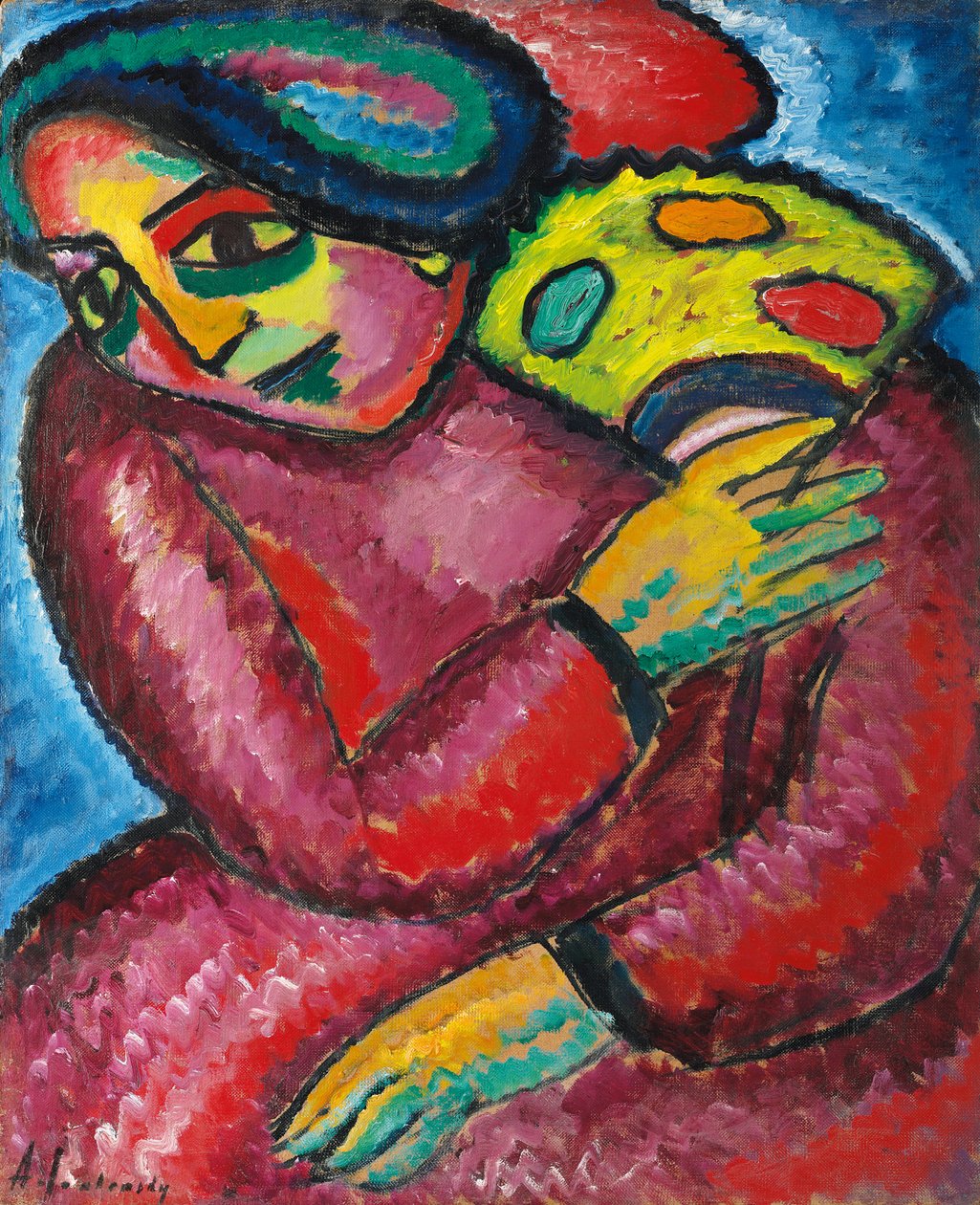 tanec se žlutým vějířem; Tanec se žlutým vějířem, 1912 od Alexej von Jawlensky