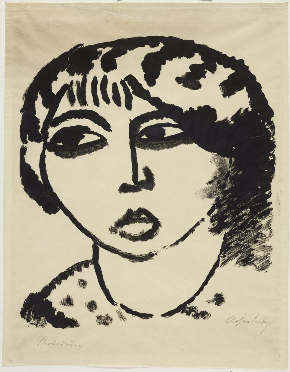 ženská hlava od Alexej von Jawlensky