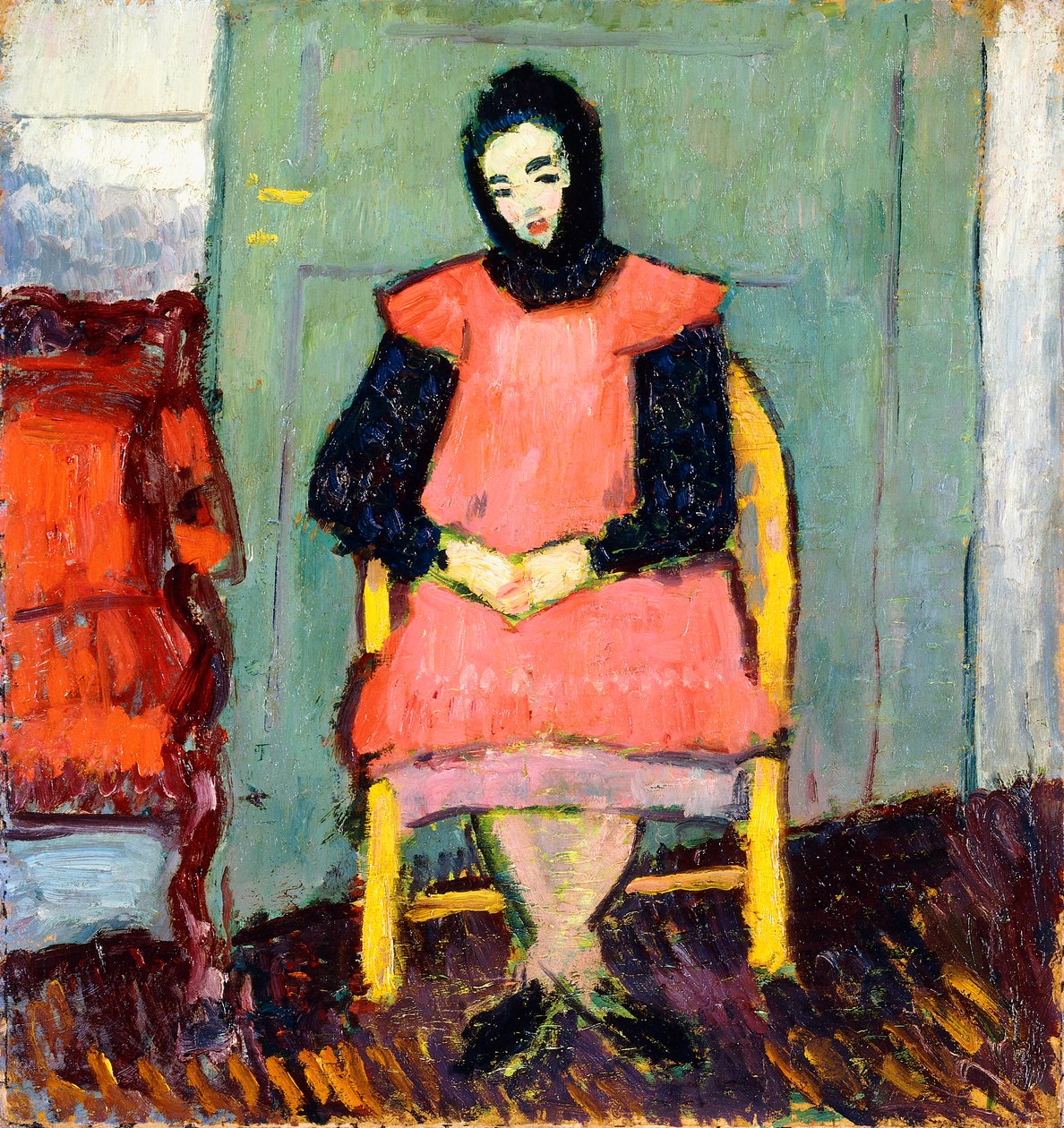 Dívka ve žlutém křesle, 1906-07 od Alexej von Jawlensky