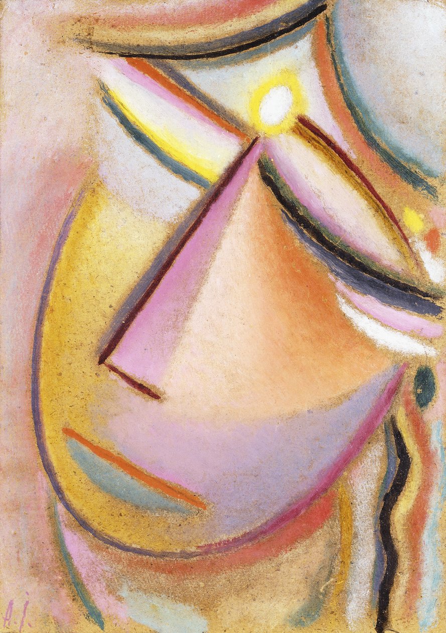 Spasitelská tvář: Naklánění hlavy, 1923 od Alexej von Jawlensky