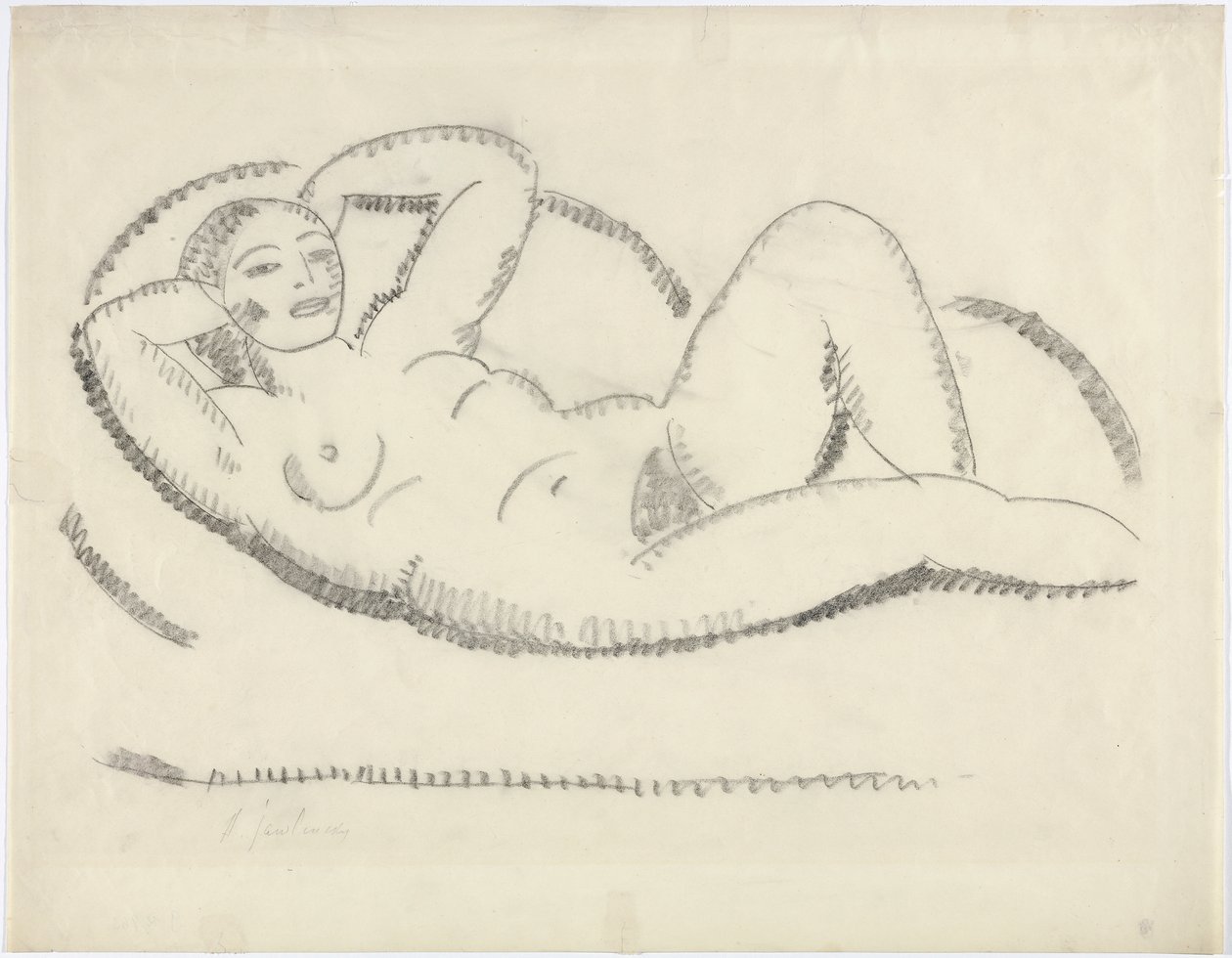 ležící akt od Alexej von Jawlensky