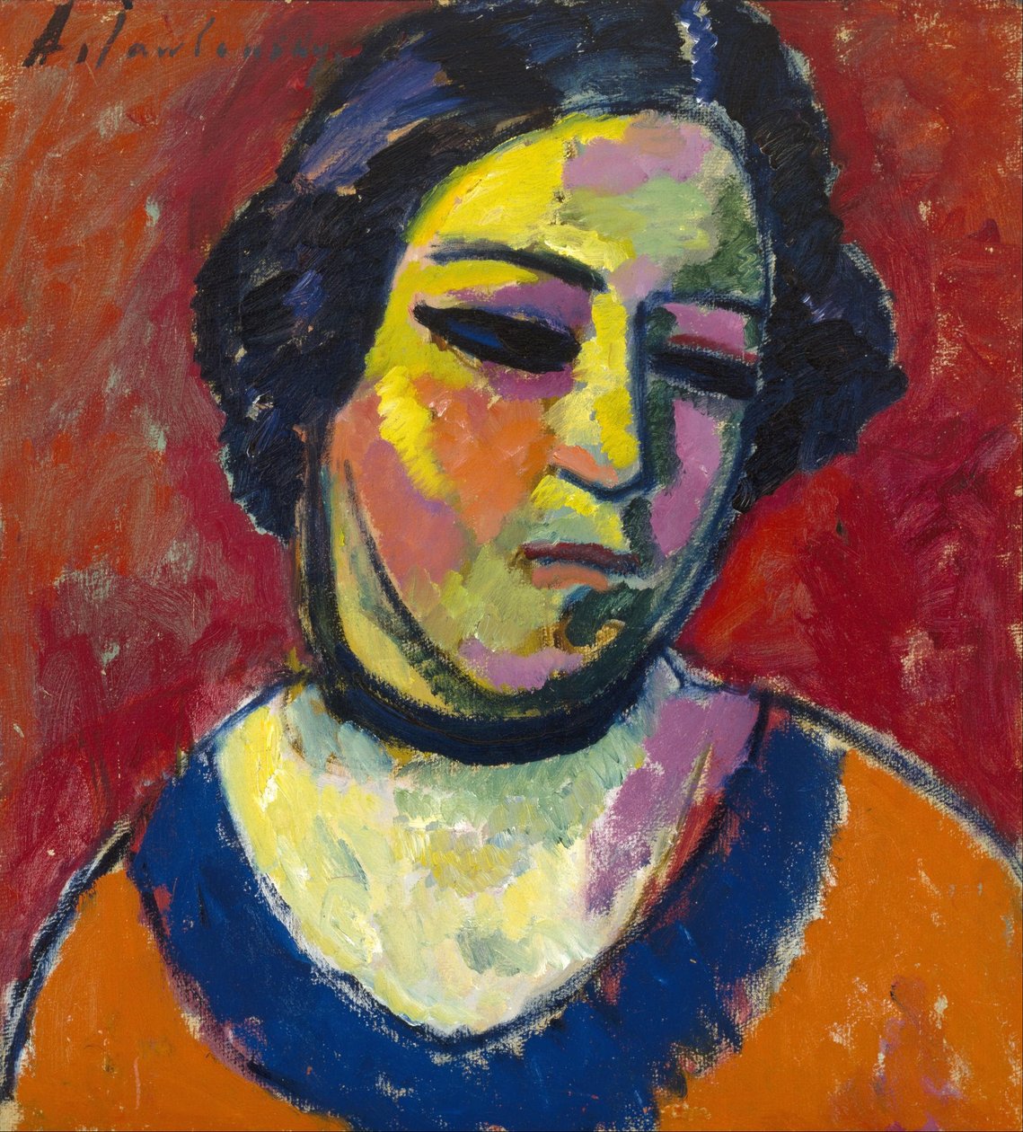 Portrét ženy od Alexej von Jawlensky