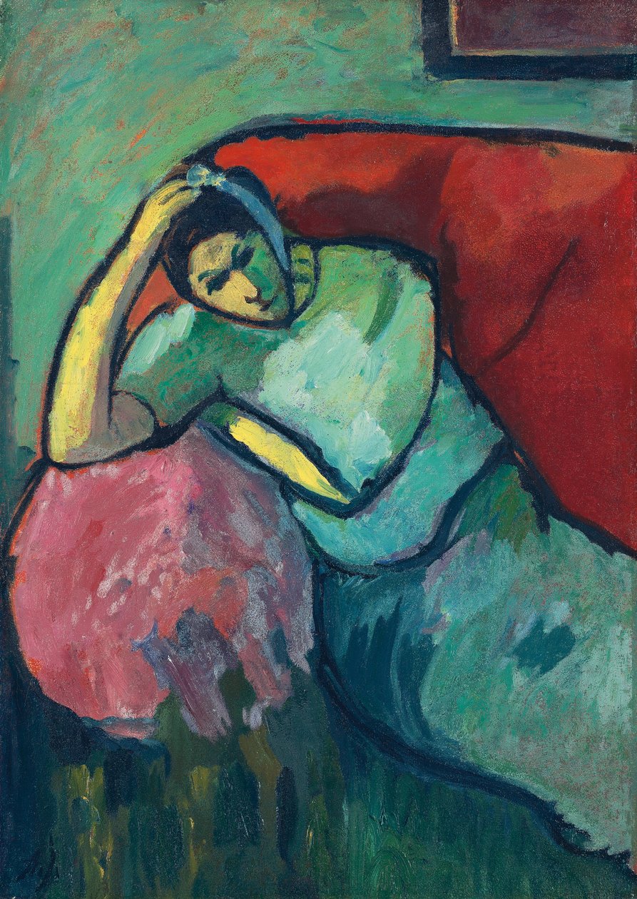 Sedící žena, 1909 od Alexej von Jawlensky