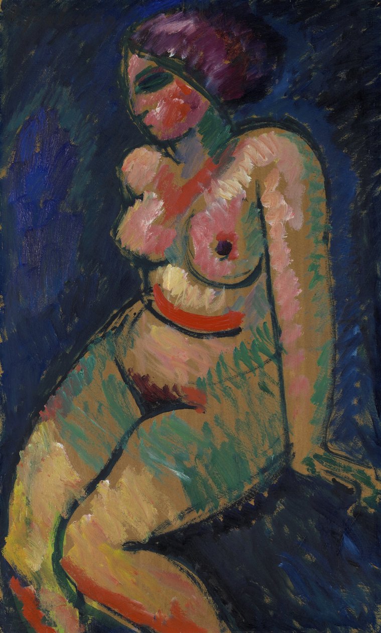 Sedící ženský akt od Alexej von Jawlensky