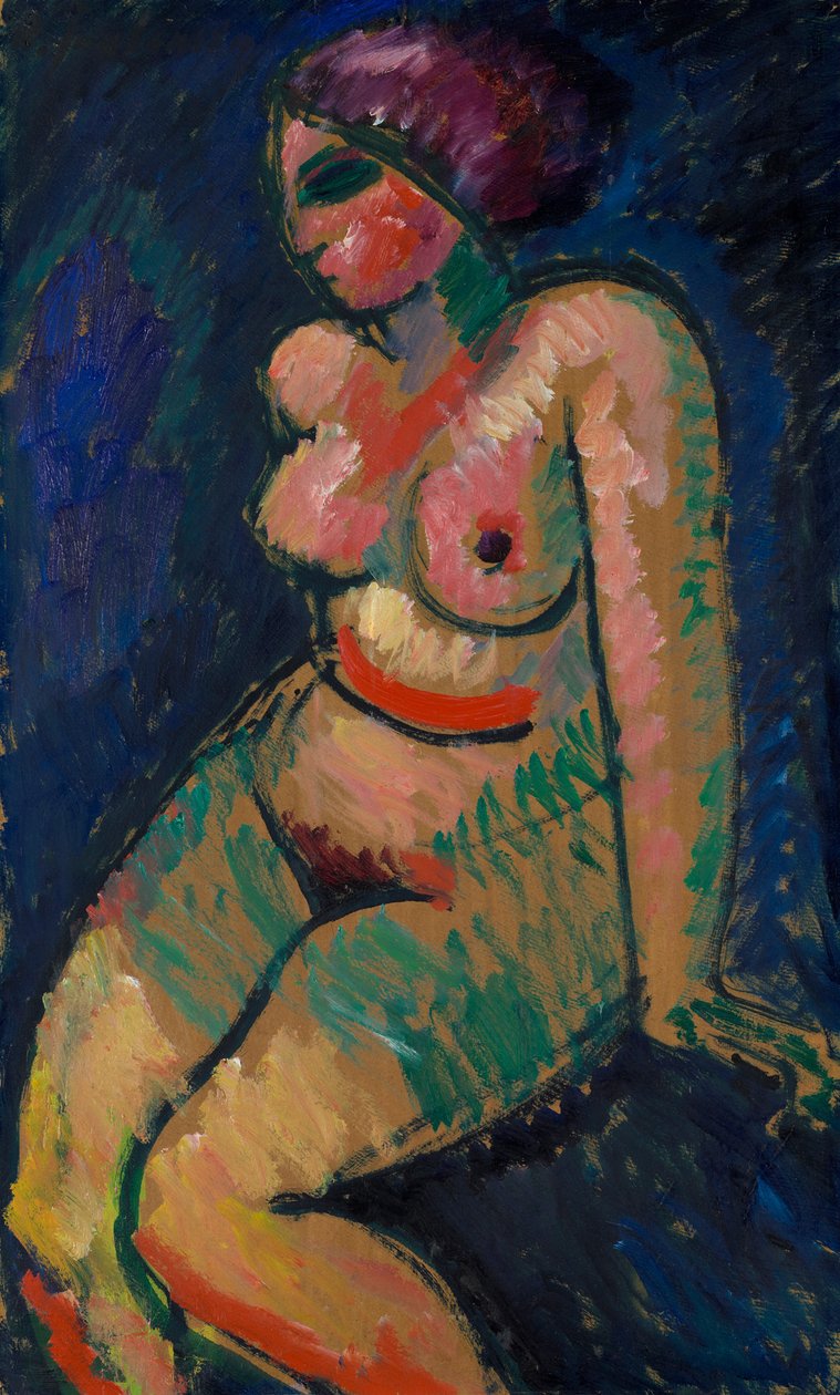 Sedící ženský akt od Alexej von Jawlensky