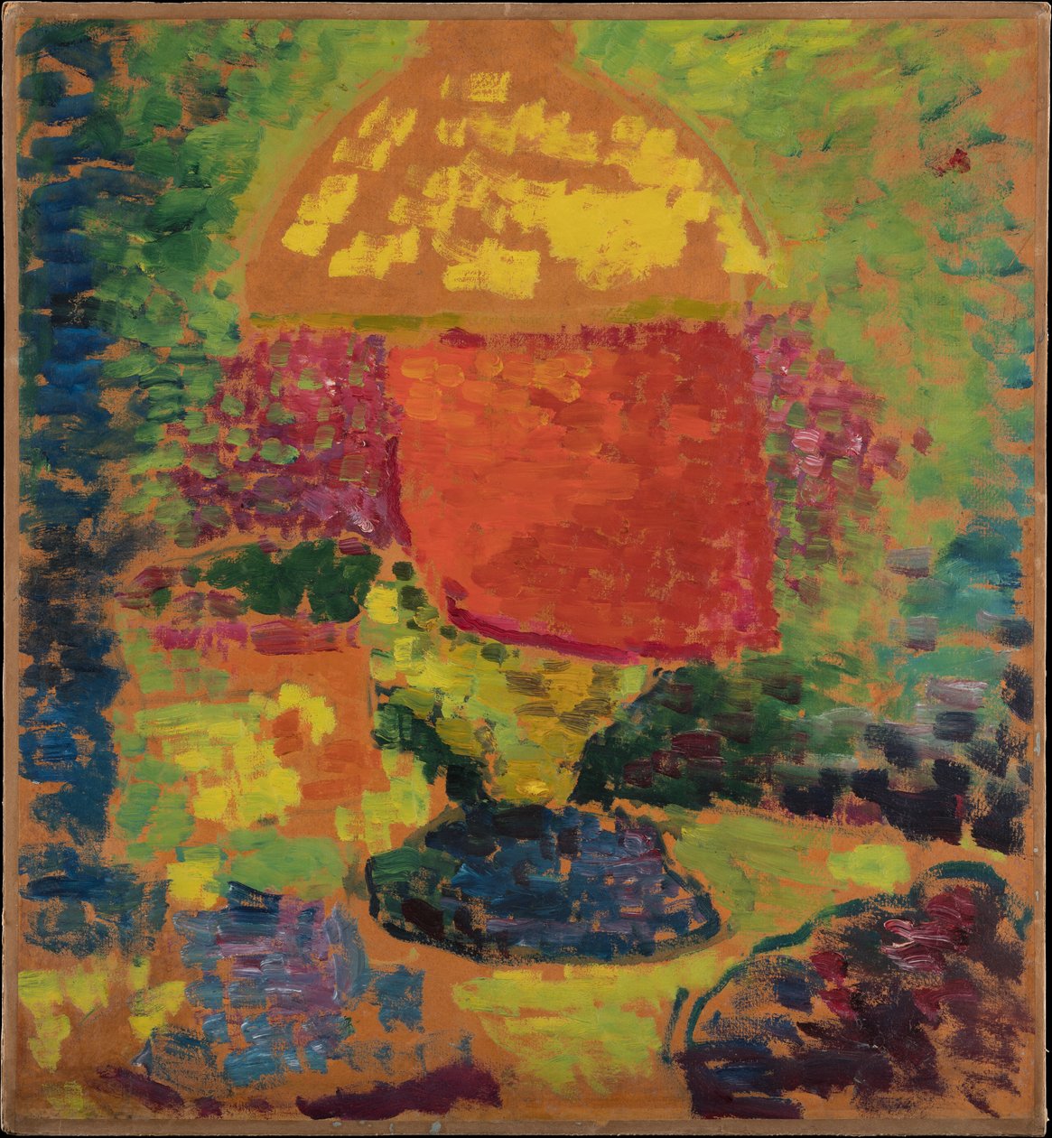 Stillleben mit Petroleumlampe od Alexej von Jawlensky