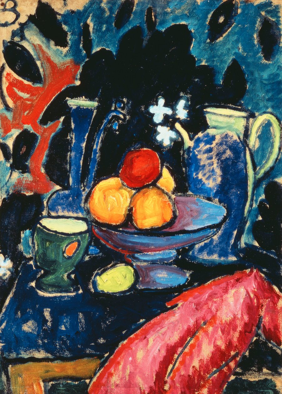 zátiší s džbánem; Zátiší s džbánem, kolem roku 1913 od Alexej von Jawlensky